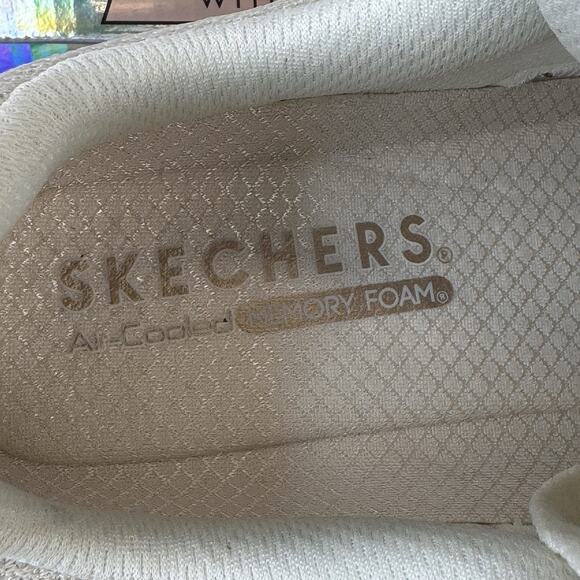 Skechers Womens Runway Posh Gal 177456 White Running Shoes Sneakers Size 7 - Picture 8 of 9